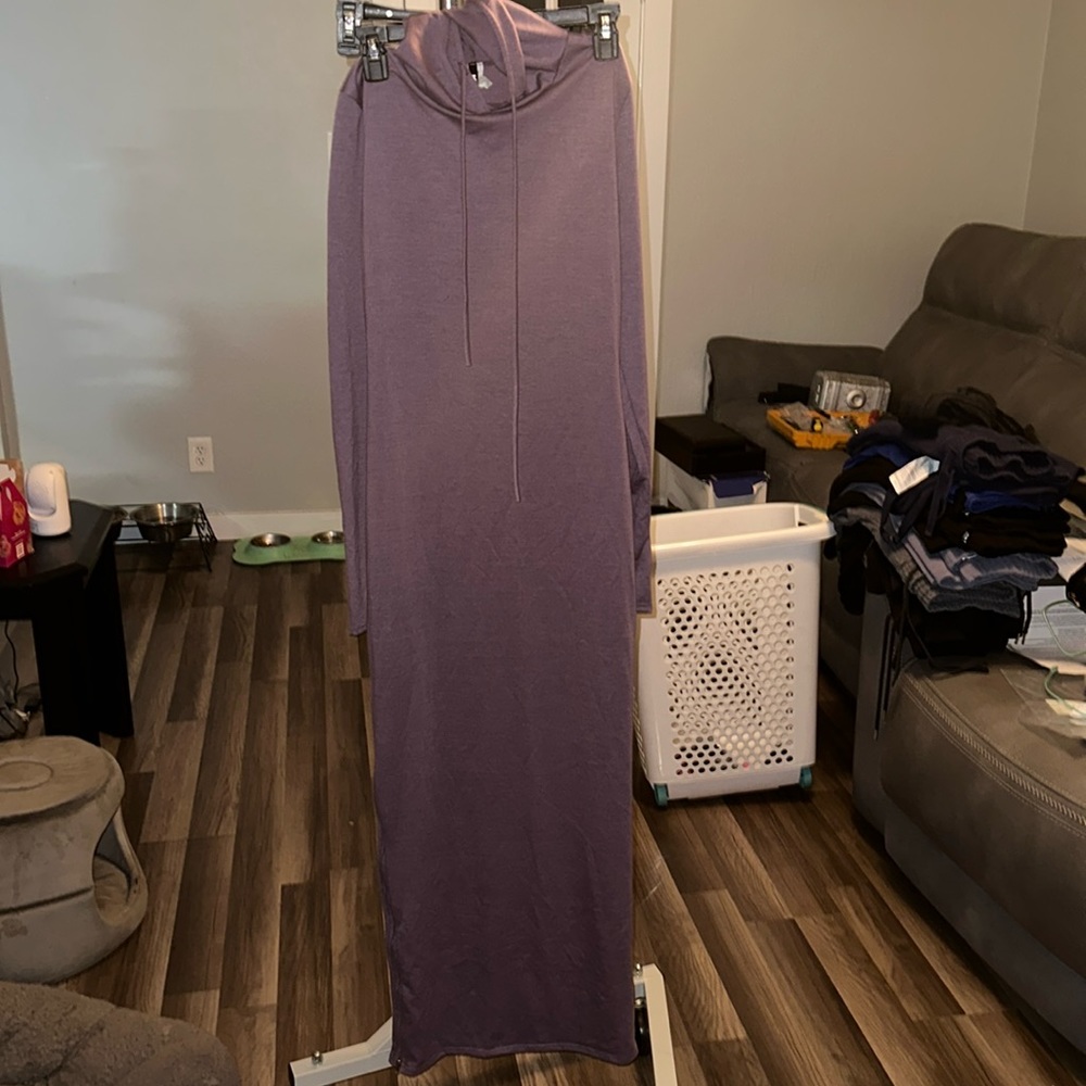 Long hoodie dress